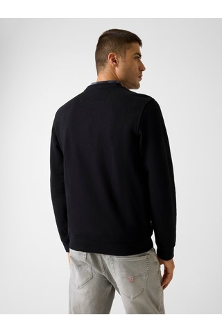 Guess M6rq08kcn01 Cn Ls Basic Erkek Sweatshirt Siyah