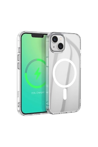 Hoco Apple, Uyumlu iPhone 14 Manyetik Magsafe Silikon Kılıf- 5775 Çok Renkli