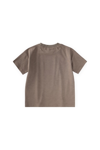 Cigit Slogan Baskılı T-shirt 2-10 Yaş Vizon
