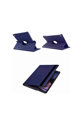 Tab M10 Fhd Plus Uyumlu Tb-x606f Standlı 360 Yatay Dikey Dönebilen Deri Tablet Kılıfı Kapaklı Kılıf