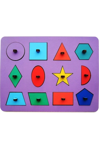 Ahşap Zeka Geliştirici Oyun Ahşap Puzzle Yapboz Eğitici Oyuncak
