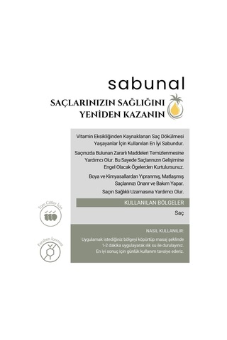 Sabunal Sarımsaklı Keratin Sabunu - Saç Besleyici Sabun 100 G