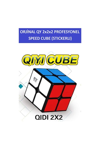 Qy 2x2 Profesyonel Speed Cube -rubık 2x2 Zeka Sabır Küpü-