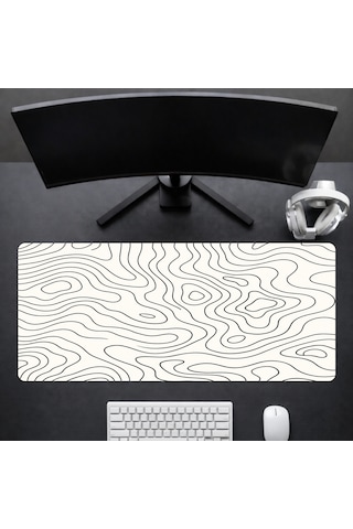 90x40 Cm Oyuncu Gaming Mouse Pad Kaymaz Kauçuk Taban Fare Altlığı Xxl Mousepad Topo Serisi 01