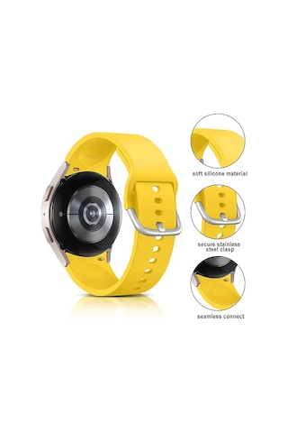 Samsung Galaxy Uyumlu Watch 4 Classic 42mm Kordon Silikon Kordon