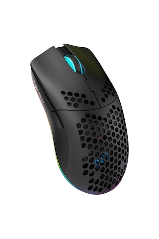 Valkyrie Kablosuz Petek Tasarım Şarjlı Gaming Mouse Rgb Aydınlatmalı 3200 Dpı Ultra Hafif Siyah -