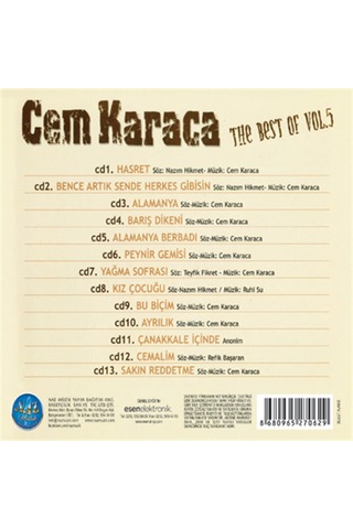 Cem Karaca - The Best Of Cem Karaca 5 Cd