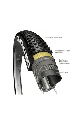 Cst Jack Rabbit 27.5x2.10 Eps Zırhlı Telli Mtb Dış Lastik Seti Ön + Arka Patlama Dirençli, Yüksek Tutuş