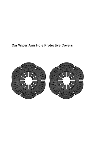 jmsstore 2 Adet Evrensel Araba Sileceği Kolu Alt Delik Koruyucu Kapak Cam Sileceği Toz Geçirmez Kapak