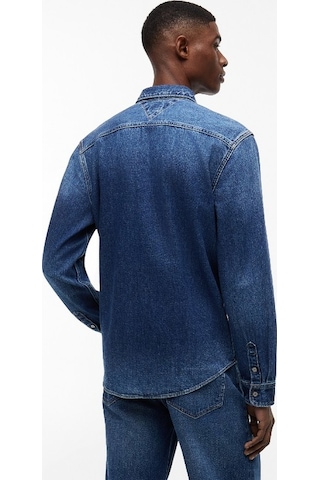 Tommy Hilfiger Regular Denım Shırt Ext Cj8039 Erkek Mavi Gömlek - Dm0dm23390