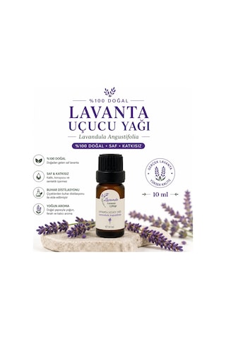 Lavande Lavanta Çiftliği Lavanta Yağı L.Angustifolia 10 ML