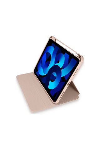 iPad Uyumlu Pro 11 2021 Kılıf Ling 360 Kalemlikli Tablet Kılıf - Rose Gold - 100 Arka Kapak
