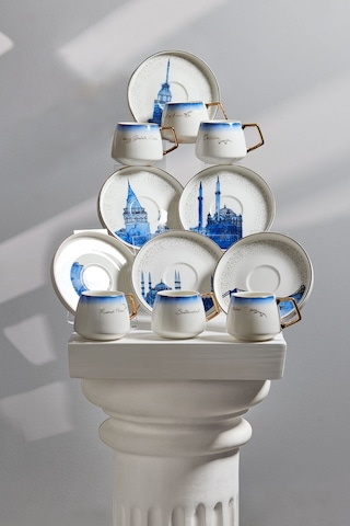 Karaca  X İst Collection  istanbul 6 Kişilik Kahve Fincanı Takımı