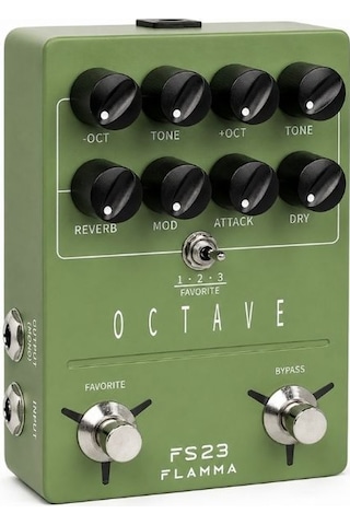 Flamma Fs23 Stereo Oktav Pedalı Çift Ayak Anahtarlı Efekt Çözümü