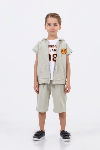 Erkek Çocuk Waffle Kumaş 3'lü Takım 001