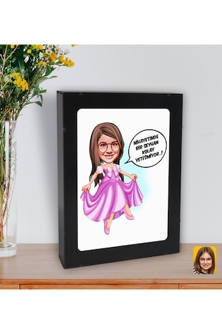 Kişiye Özel Isimli Kız Çocuk Kolay Yetişmiyor Karikatürlü Led Işı (508470789)