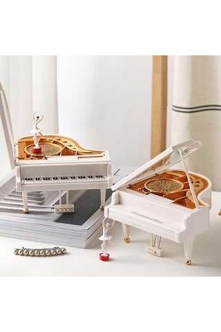 Yaratıcı Müzik Mücevher Kutusu Süs Hafif Masaüstü Dekorasyonu D