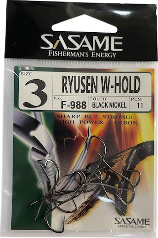 Sasame F-988 No:3 Ryusen W-hold Black Olta İğnesi 11 Adet