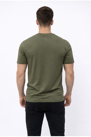 Axxel Erkek Haki Kısa Kollu Bisiklet Yaka T-shirt-d677 Haki