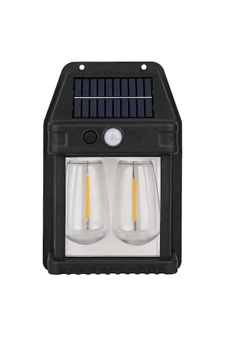 Dış Mekan Ev Teras Bahçe Cafe Hareket Sensörlü Güneş Enerjili Solar Bahçe Lambası Enerji Sınıfı A+