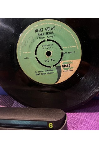 Nejat Gülay - Kara Sevda / Kalbi Kırık Serseri 1969 45'lik Plak - Disko 1501