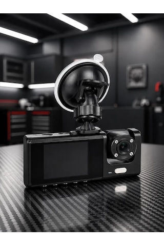 Araç İçi Kayıt Kamerası 1080p Full Hd Wifi Destekli Ön Ve Arka Kameralı Araç Kamerası 17779412