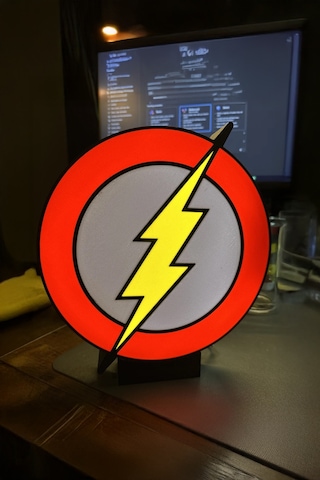 The Flash Dekoratif Aydınlatma Led Gece Lambası Beyaz