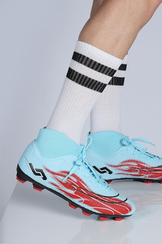 Jump Orthopedix Futbol Boğazlı Çoraplı Bilekli Krampon Spor Ayakkabısı 29676 Mavi 