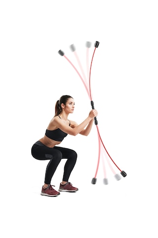 Padalink Kırmızı Detachable Fitness Titreşim Çubuğu - Derin Kas Canlandıran, Sağlam Tutuş, Kolay Saklama