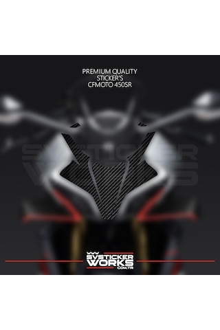 Cfmoto 450sr Sticker Ön Kafa Kaplama Modeli Hazır Kit Karbon Sticker Desen Kaplama