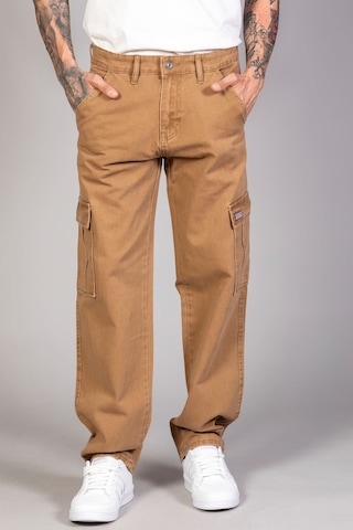 Little Cup Jeans Co Erkek Camel Baggy Fit Rahat Kalıp Kargo Pantolon