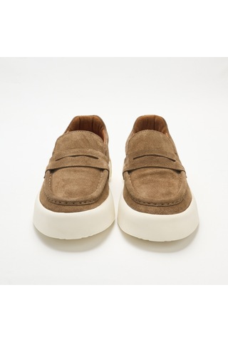 Biscuit Suede Sneaker Erkek Ka-26y-alfa5409 John May Munıh Shoe Kahverengi