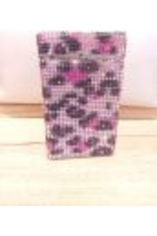 Nesgıft Pembe Leopar Swarovski Taşlı Touch Sigara Kutusu