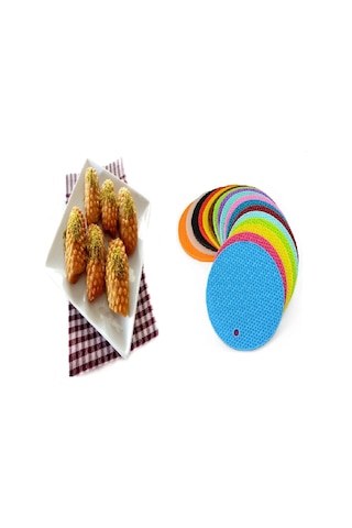Renkli Nihale Kalbura Bastı Kalıbı Çok Renkli