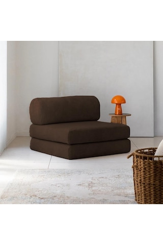 Modüler Legom Tekli Koltuk Kahverengi