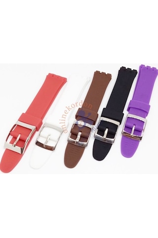 Swatch Uyumlu 17Mm Silikon Saat Kordonu