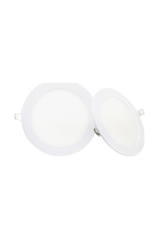 Neba 3w Ultra İnce Spot Led Panel Seti 2'li Beyaz Işık 6400k Enerji Tasarruflu Tavan Aydınlatma A+ Beyaz