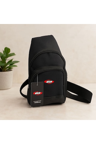Cojans Bodybag Omuz Çantası - 3 Fermuarlı, 8x15x27 Cm Çok Renkli