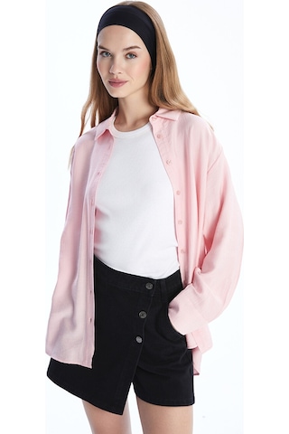 Lcwaıkıkı Classic Pembe Kadın Basic Gömlek