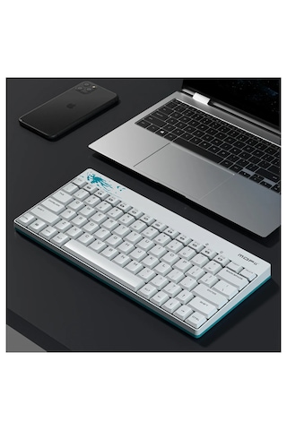 Mofıı X210 Kablosuz Klavye Mouse Seti 2.4g İnce Kompakt 79 Tuş Set Optik