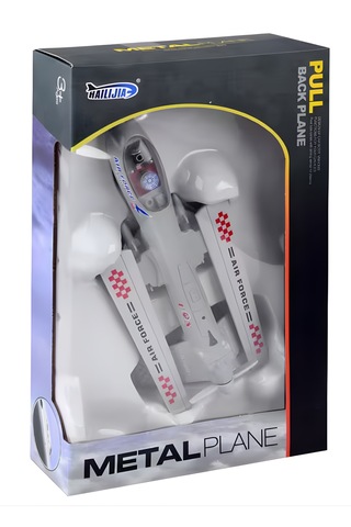 Oyuncak Uçak Çek Bırak - Diecast Işıklı Askeri Uçak