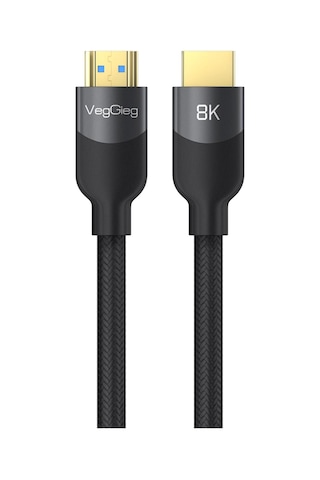 Veggieg Premium 8k 60hz 4k 120hz Hdcp Arc Hdr Örgülü Hdmı 2.1 Kablo 3 Metre