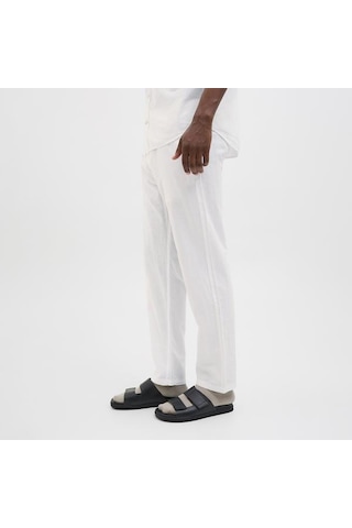 Jack&jones Jack Jones Pantolon Kane Summer Linen Blend Jogger Beyaz