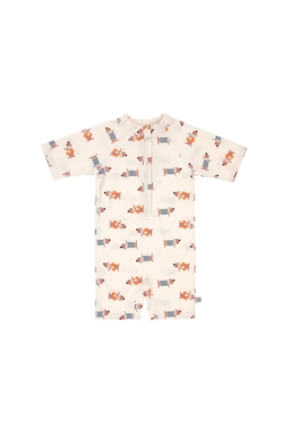 Lassig Uv Korumalı Mayo Beach Dog Orange Dark Sea Çok Renkli