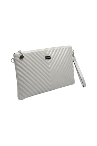 Silver Polo Crash Gri Kapitone V Kadın Portföy Ve Clutch El Çantası Sp1034