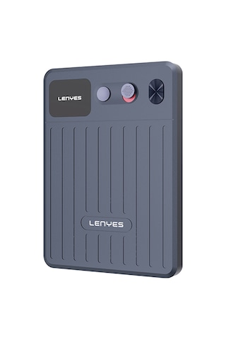 Lenyes Lt01 Yapay Zeka Destekli Canlı Çeviri Özellikli Magnetik Ses Kayıt Cihazı Siyah