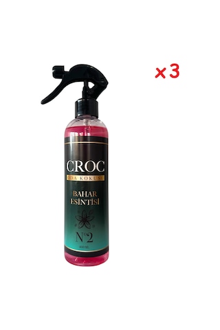 Croc Oda Kokusu No:2 Bahar Esintisi 3 X 400ml Sprey Şişe