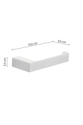 Pirenei Tuvalet Kağıtlık, Açık - Mat Beyaz