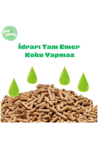 Karaoğlan Tarım Kedi Kumu Organik %100 Çam Peleti Kokulu Tozsuz 20 L 10 KG