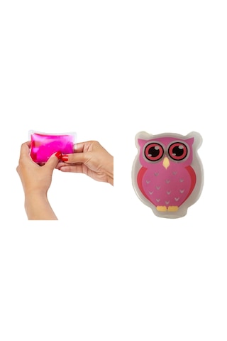 Pembe Baykuş Cep Sobası,el Isıtıcı,sıcak Su Torbası Pvc 9cm